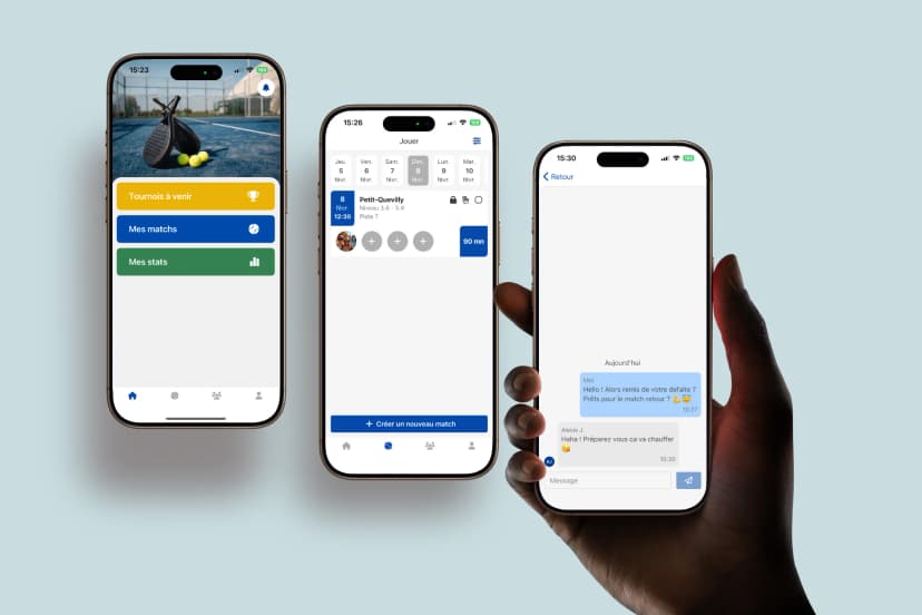 Padup — Application mobile de matchmaking padel